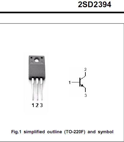 Общий вид транзистора 2SD2394
