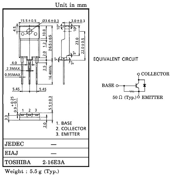 Цоколевка транзистора 2SC5149